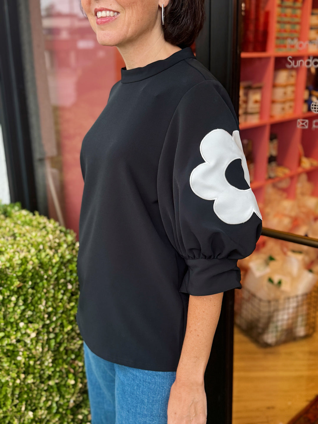 Jonesy Top in Black by Crosby Mollie Burch