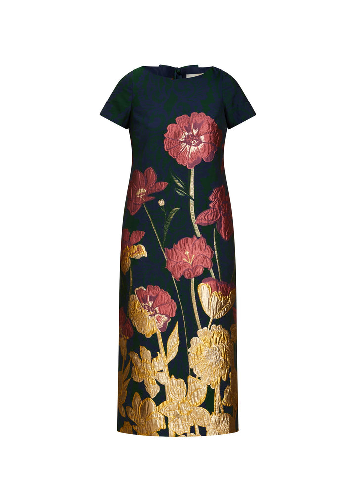 Adria Midi Dress in Demitasse Flowers by Mestiza