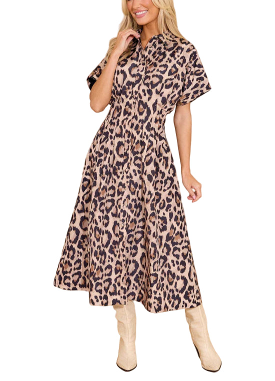 Becca Dress in Leopard by Alden Adair
