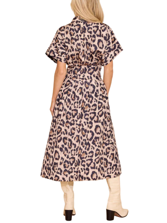 Becca Dress in Leopard by Alden Adair