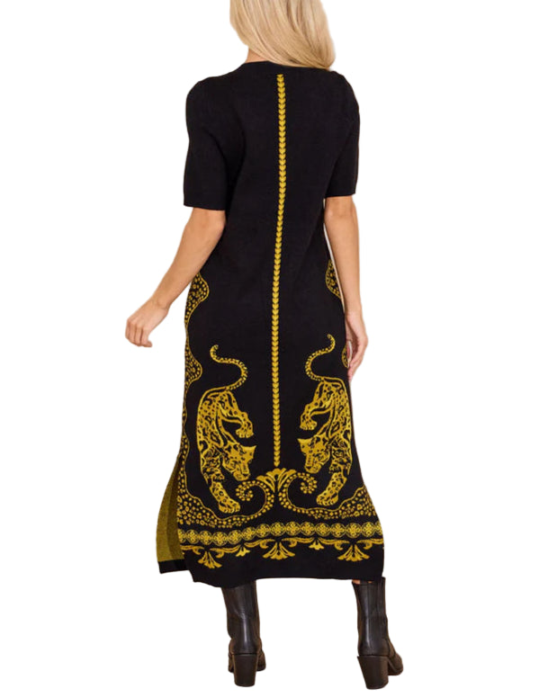 Scout Dress in Pouncing Panther by Alden Adair