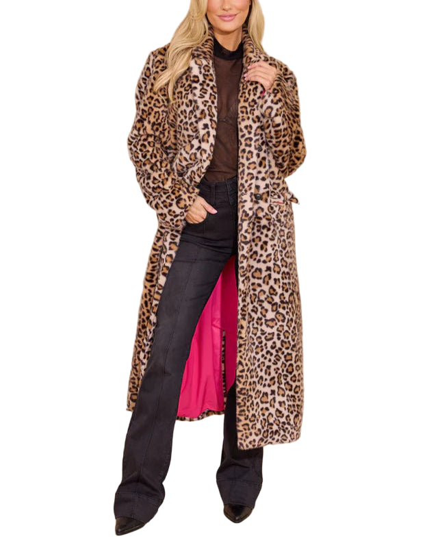 Alexandra Coat in Leopard by Alden Adair