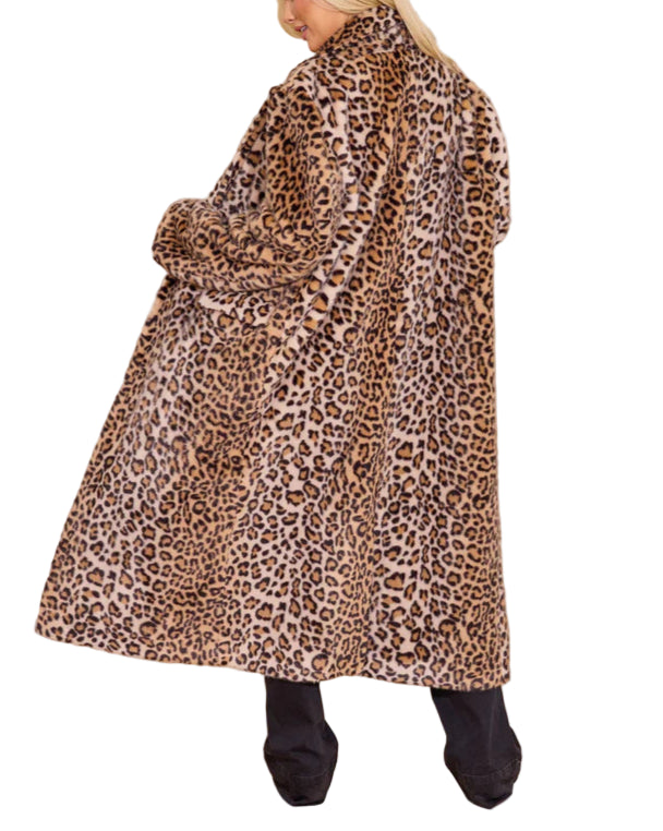 Alexandra Coat in Leopard by Alden Adair