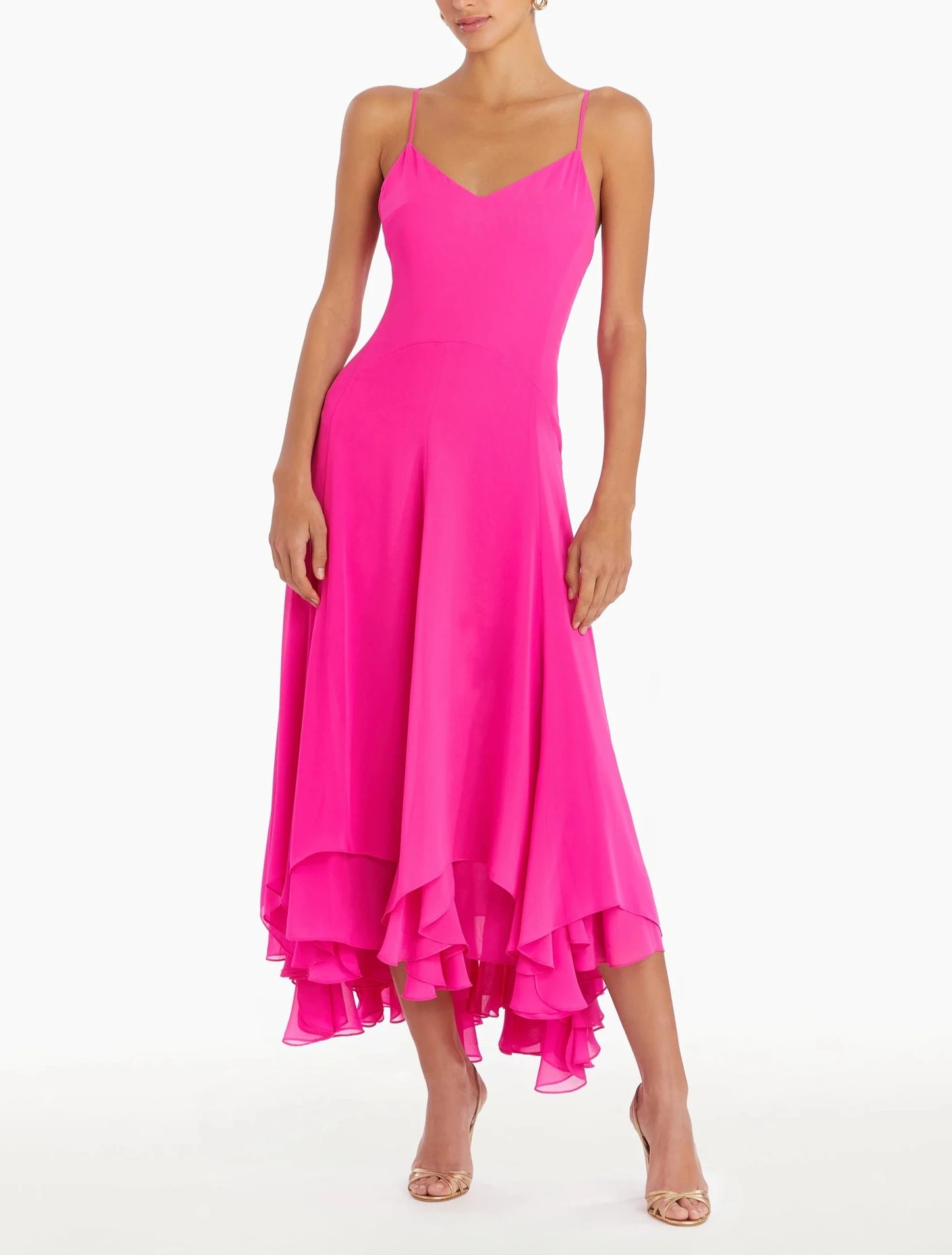 Clemenza Dress in Hot Pink by Amanda Uprichard