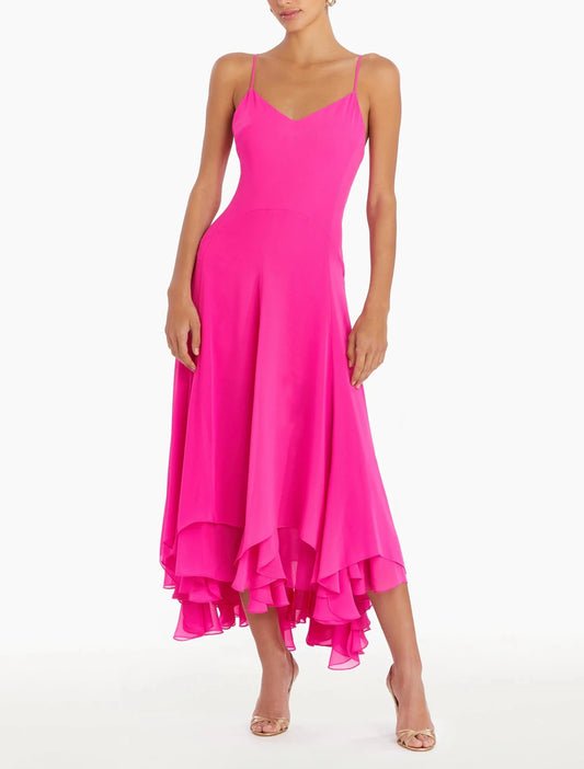 Clemenza Dress in Hot Pink by Amanda Uprichard