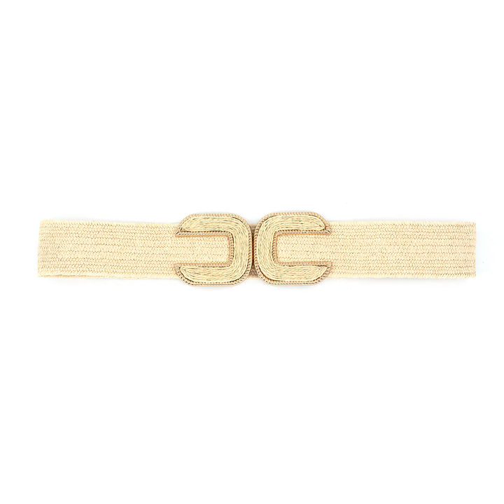 Elastic Belt with Double Buckle