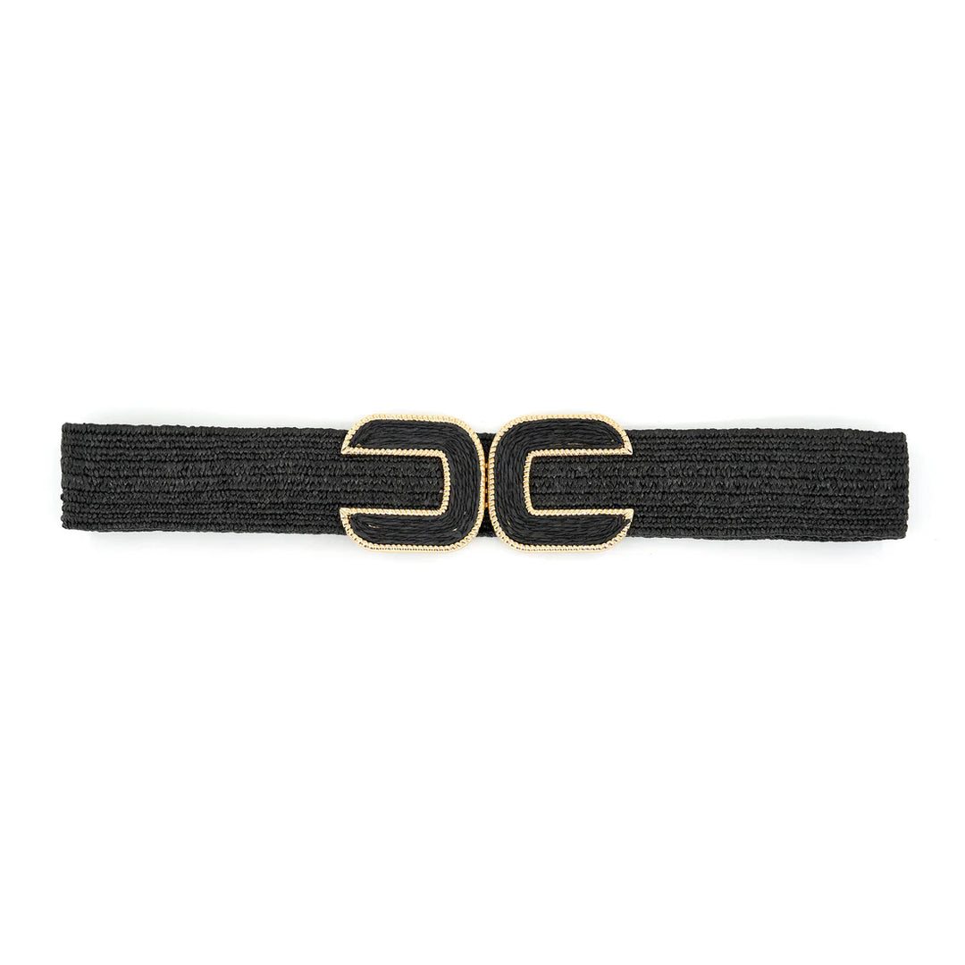 Elastic Belt with Double Buckle