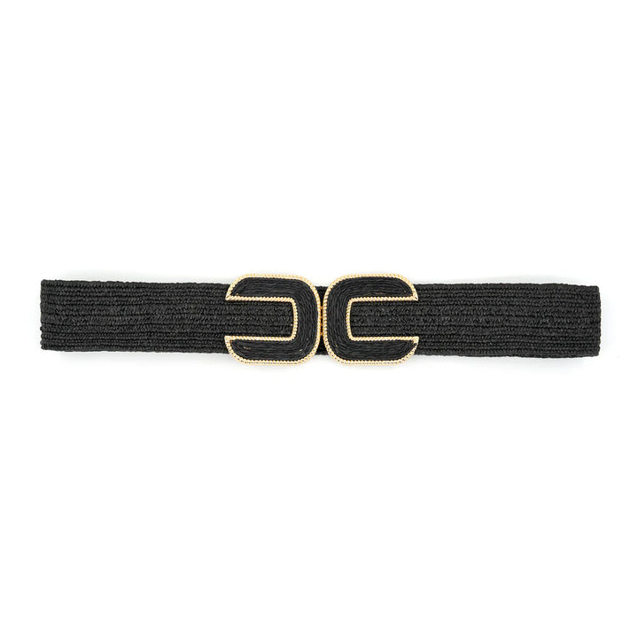 Elastic Belt with Double Buckle