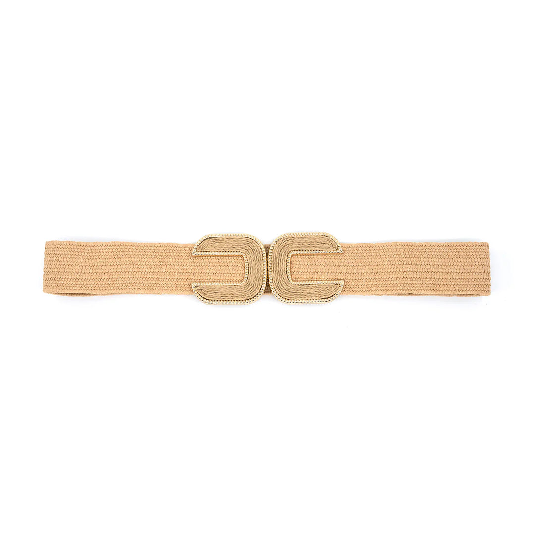 Elastic Belt with Double Buckle
