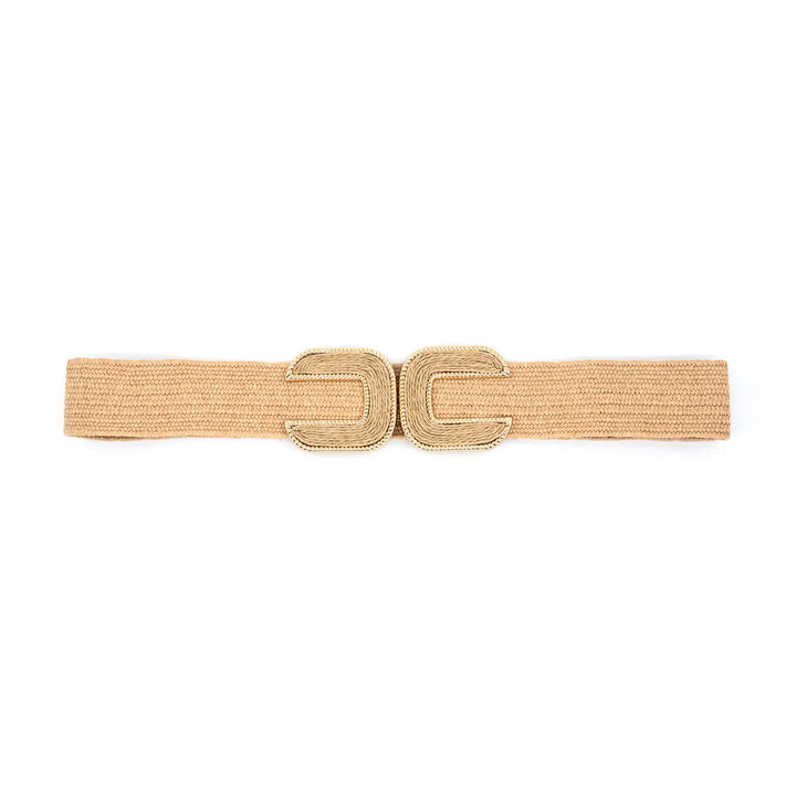 Elastic Belt with Double Buckle