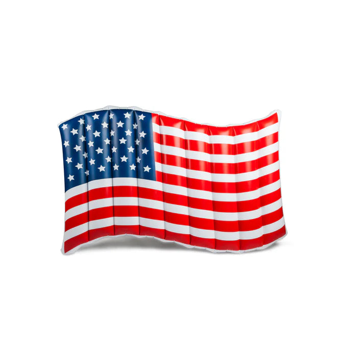 Us Americans work hard and play hard. When it comes time to spend the day at the pool, beach, or lake, you can keep yourself afloat with the good ol' Stars n' Stripes"¦our brand new American Flag Pool Float!