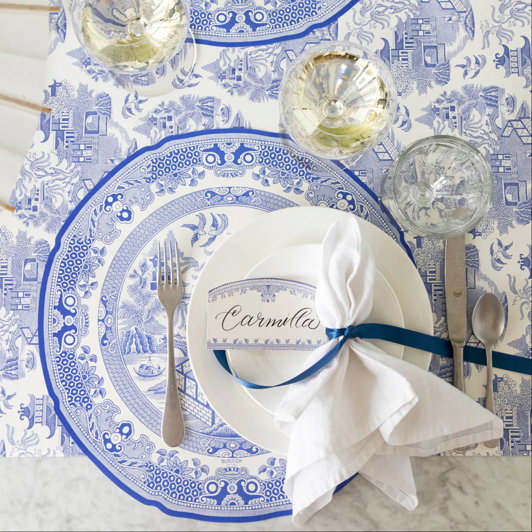 Die-Cut Blue Willow Plate Placemat