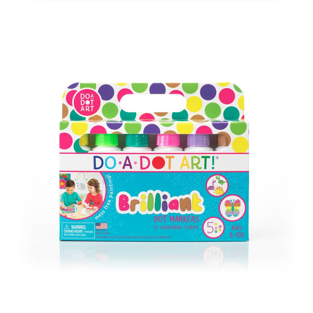 Brilliant 6 Pack Dot Markers by Do A Dot