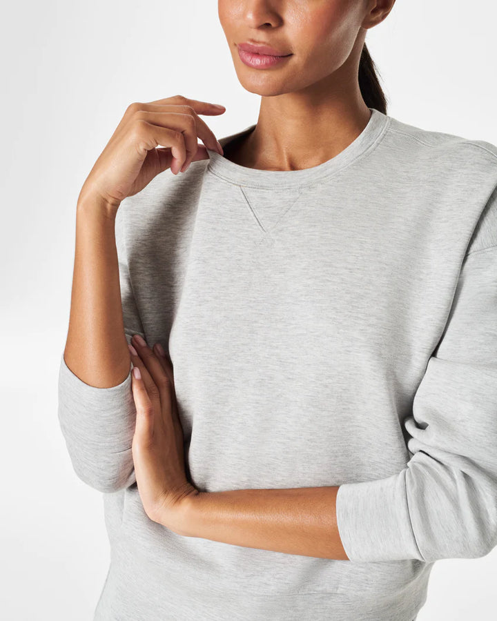 Air Essentials Crew in Light Grey Heather by Spanx