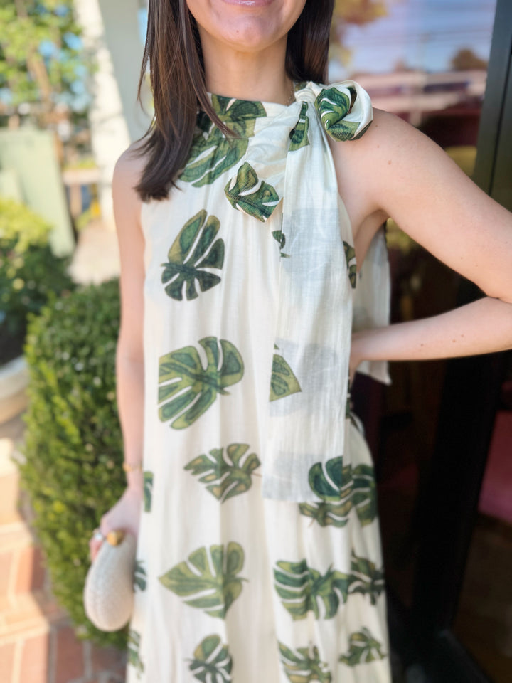 Ophelia Midi Dress - Pickering Boxwood