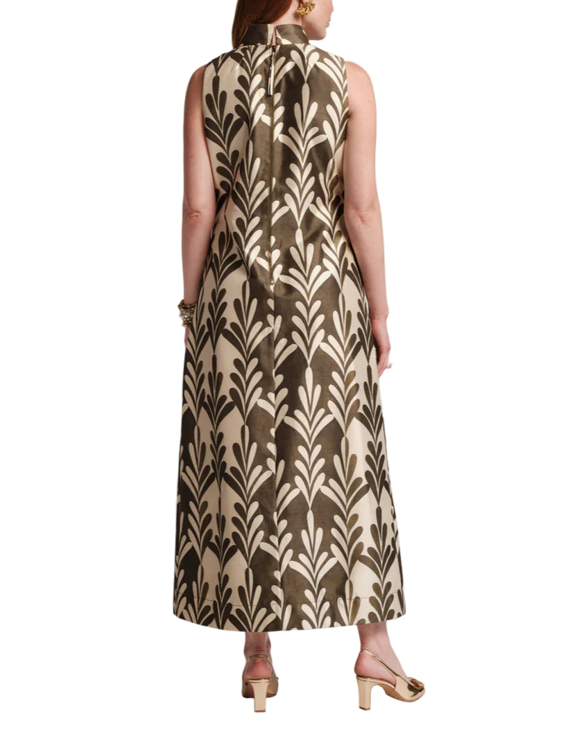 Carlyle Maxi Dress in Royal Palm Oyster
