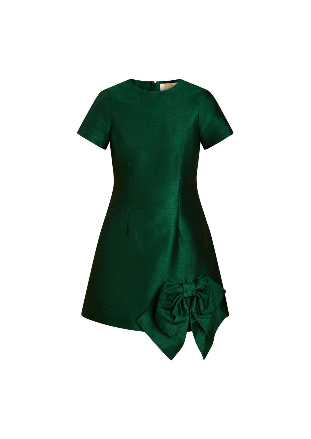 Carter Bow Mini Dress in Emerald by Mestiza