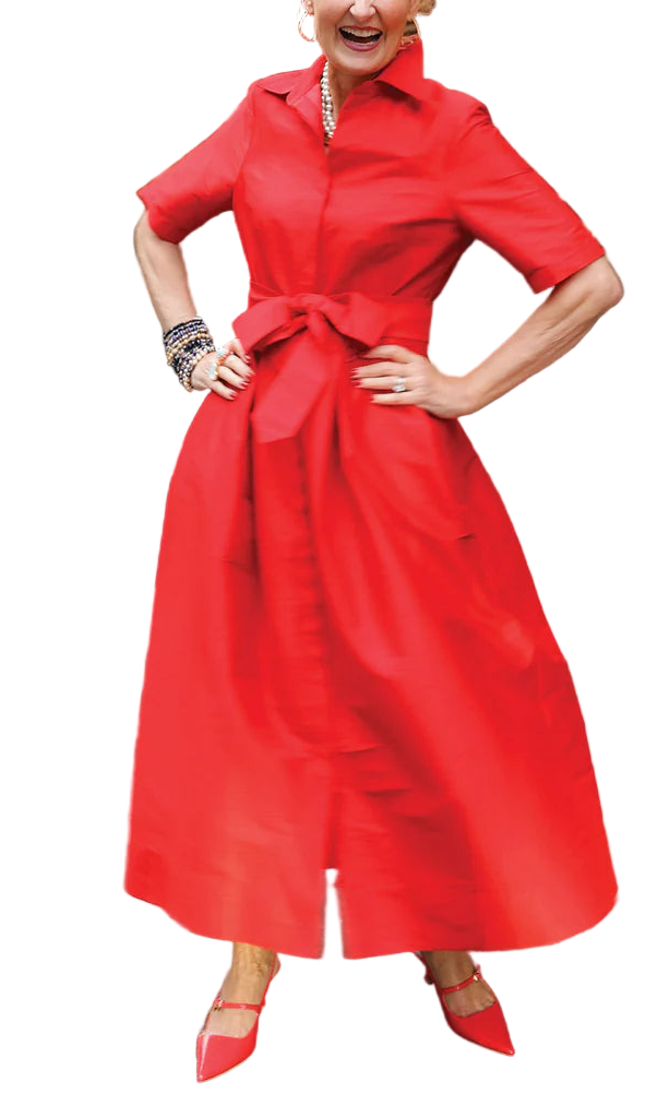 The Bella Maxi Dress combines the best of our beloved silhouette with an elevated finish. Cut in luminous silk dupioni, it features a fluid, cascading skirt that brings movement and a touch of luxury. A new twist on our best-selling Lucillie Wrap Dress, this style is refreshed with short cap sleeves, side-seam pockets, and a self-tie belt.