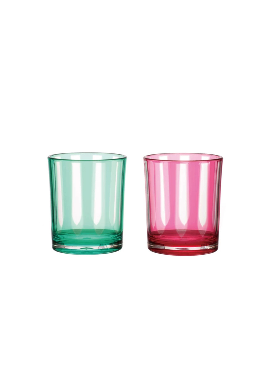 14oz Striped Acrylic Drinking Glass - Pickering Boxwood