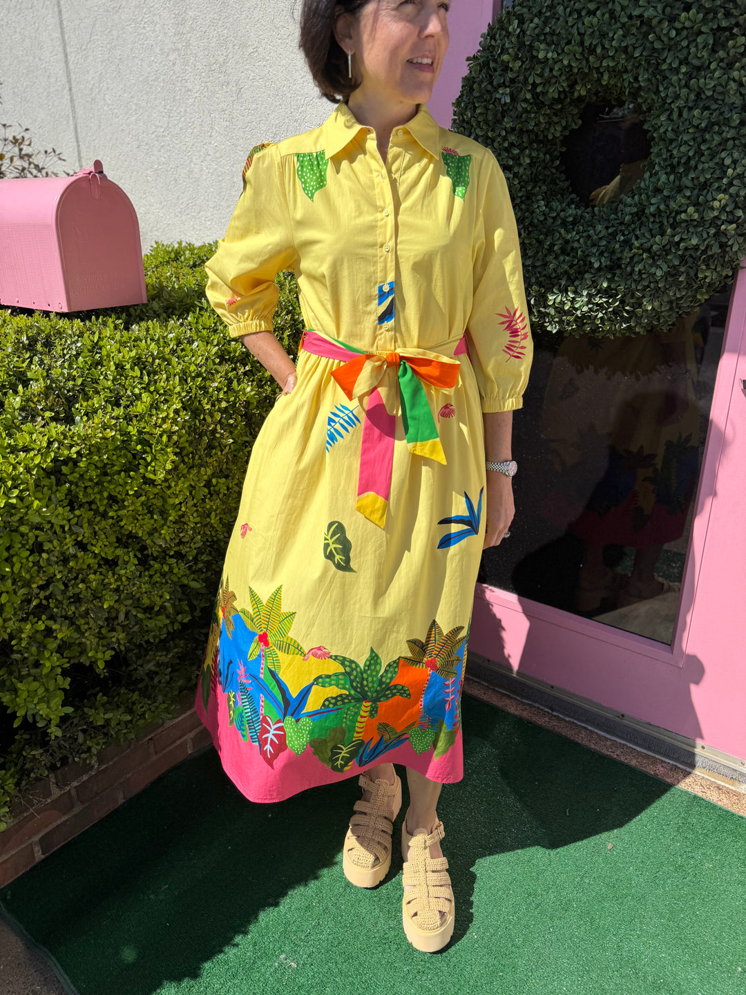 Remi Dress in Tropical Patchwork by Maude Vivante