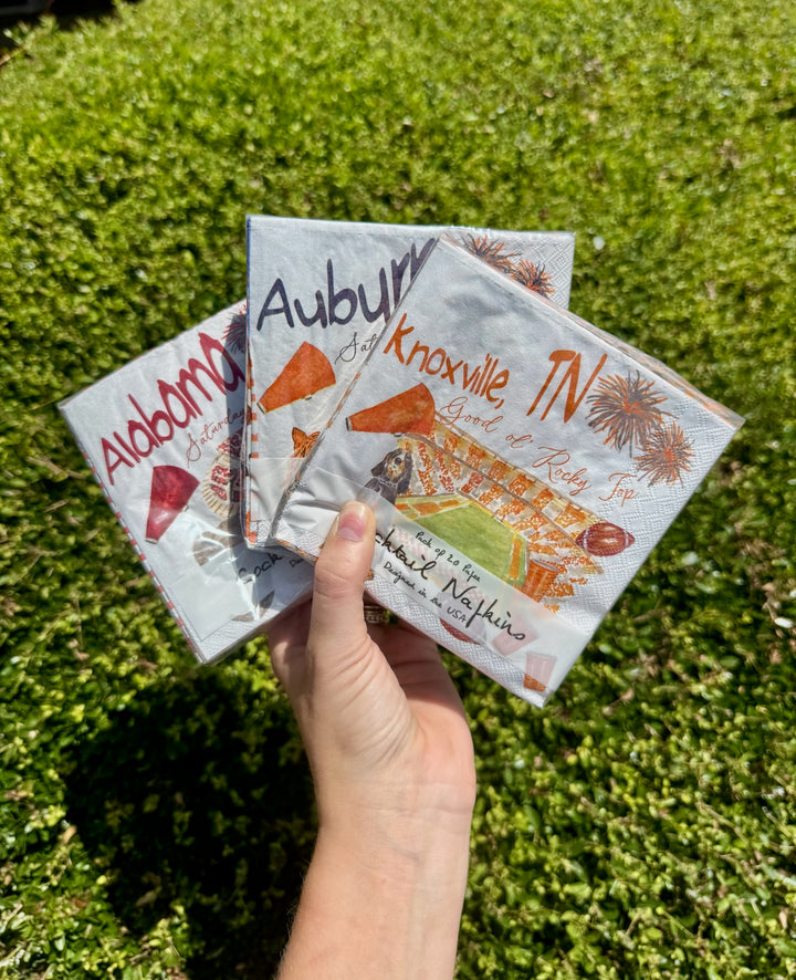 College Gameday Cocktail Napkins