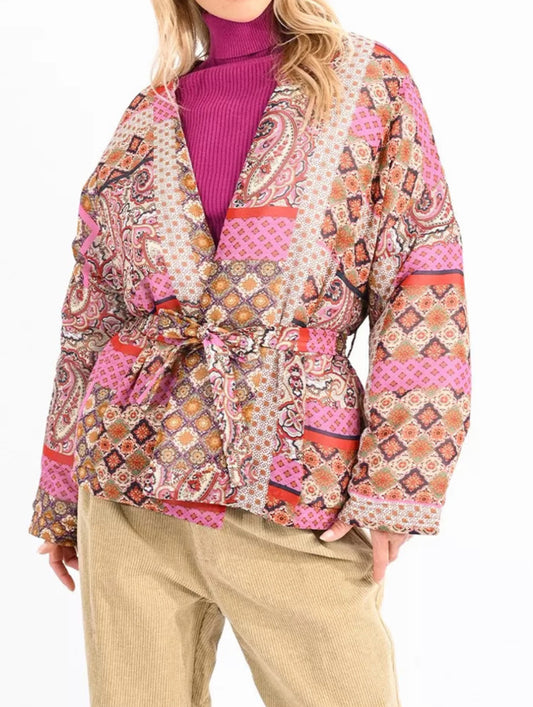 Michelle Fuchsia Livia Quilted Jacket