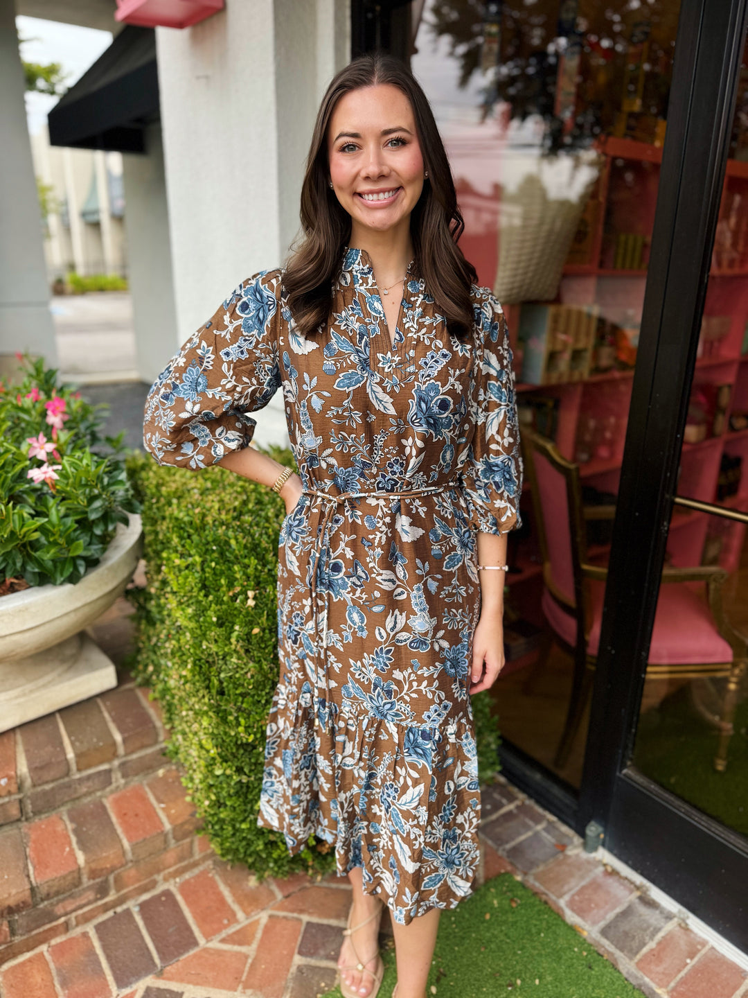Kristen Floral Midi Dress