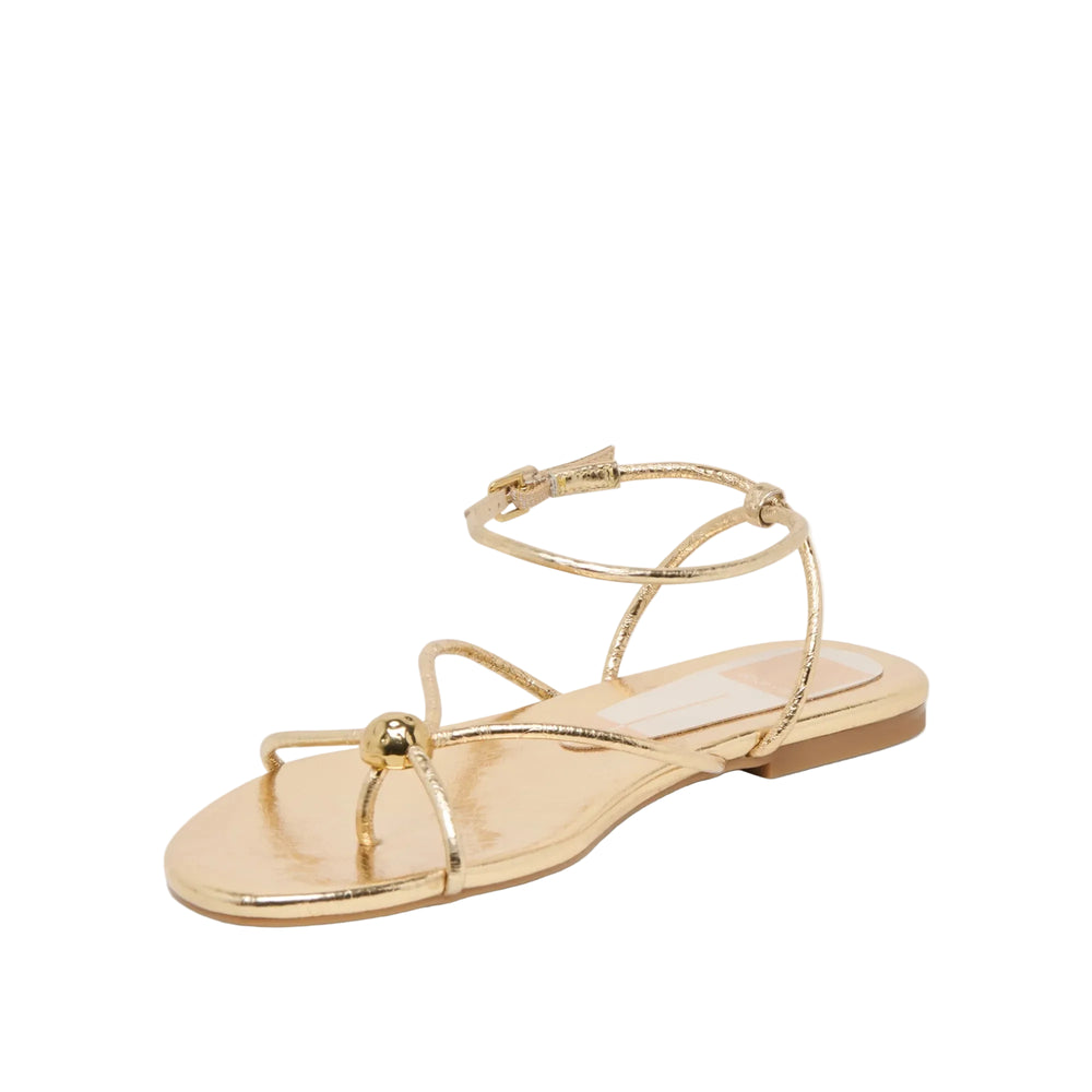 
KENLEY blends casual, comfort, and sophistication. Her intersecting straps climb just above the ankle, with a buckle to keep you secure while you walk. Top it all off with glimmering metal bead at the toe, this is a sandal that attracts effortless attention.