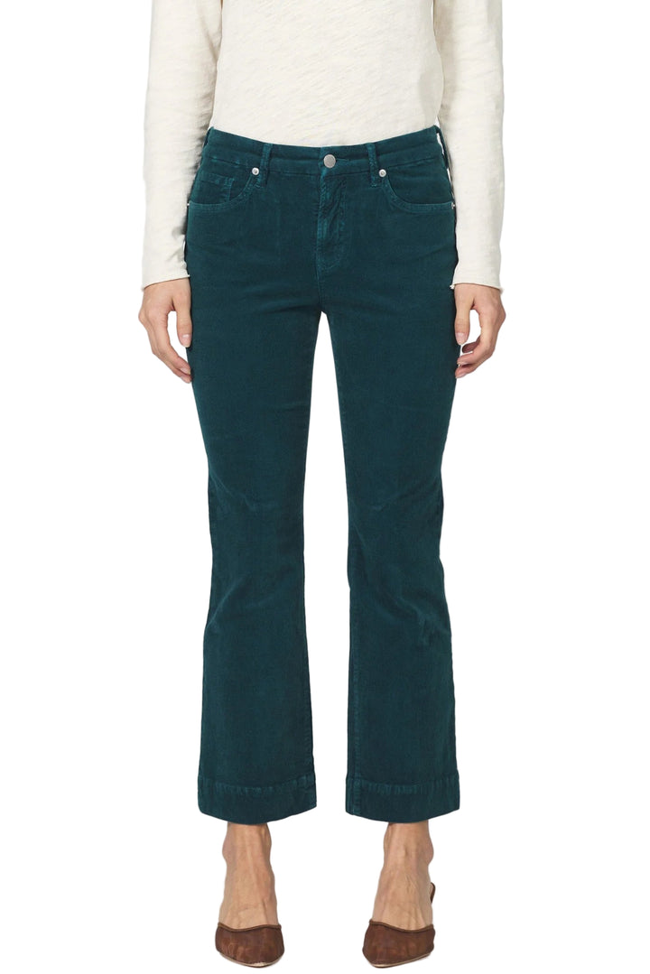 Jeanne mid rise clean hem pant that offers a sleek and sophisticated silhouette.

The corduroy provide a perfect blend of fashion and comfort, allowing for easy movement and versatility.

Ideal for seasonal occasion, the timeless details is a reliable addition and understated elegance.
