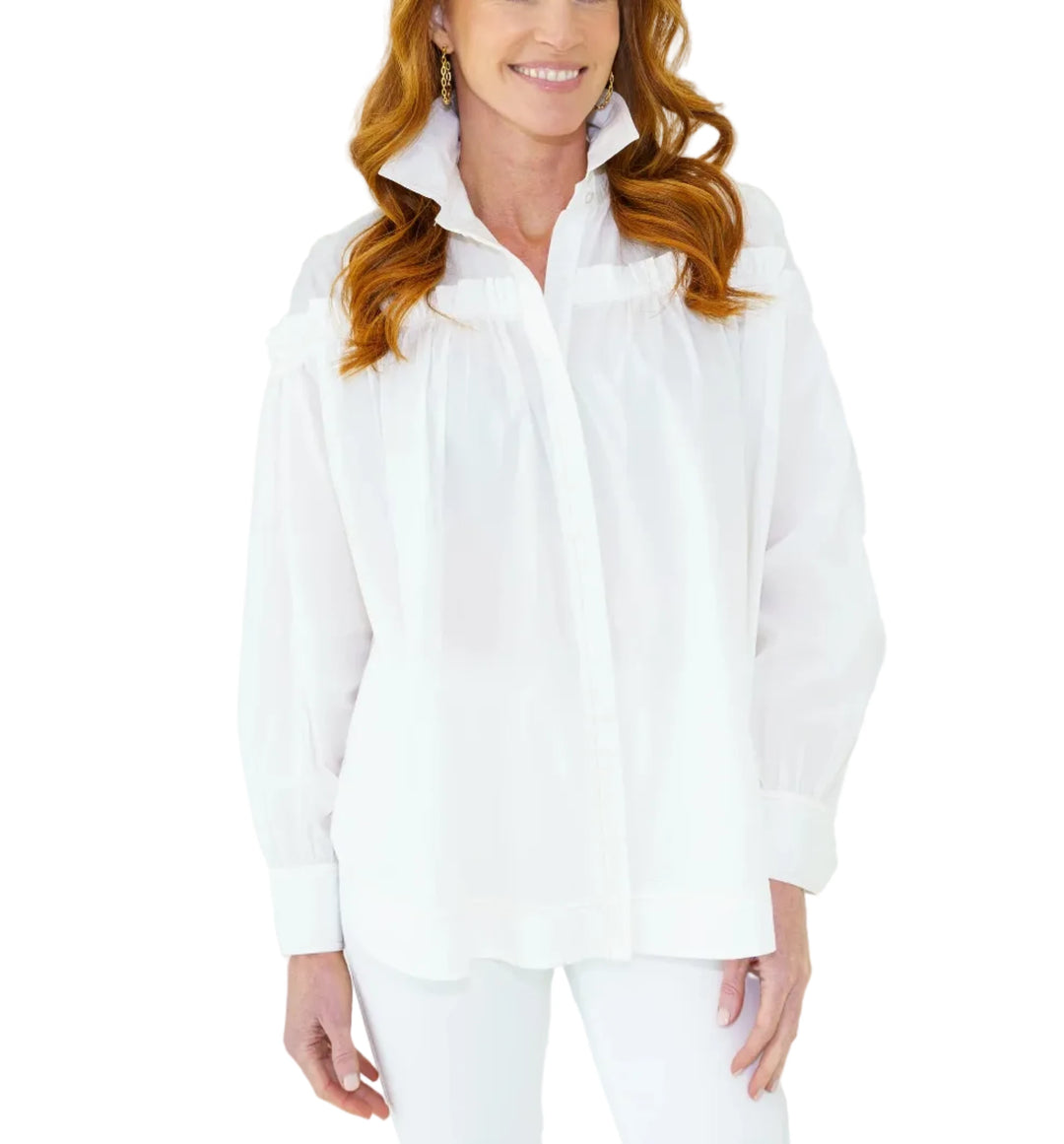 Everyone loves the Miriam Top — a relaxed, flowy swing style designed for an effortless oversized look. Made to lay loose and easy, this lightweight cotton poplin piece delivers comfort without sacrificing style. The playful color stitching detail adds just the right pop, giving this everyday favorite a fun and elevated finish.

Easy, breezy, and designed to move with you, the Miriam Top is the perfect throw-on-and-go style you’ll reach for again and again.

Size 1 fits 0-4
Size 2 fits 6-12