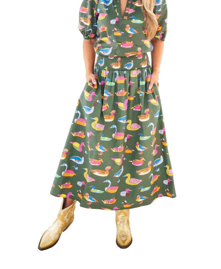 Sutton Skirt Olive Duck by Caryn Lawn