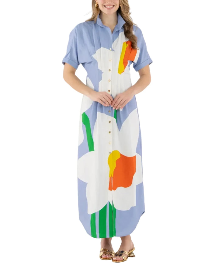 Georgia Midi Dress in Windmill by Emily McCarthy
