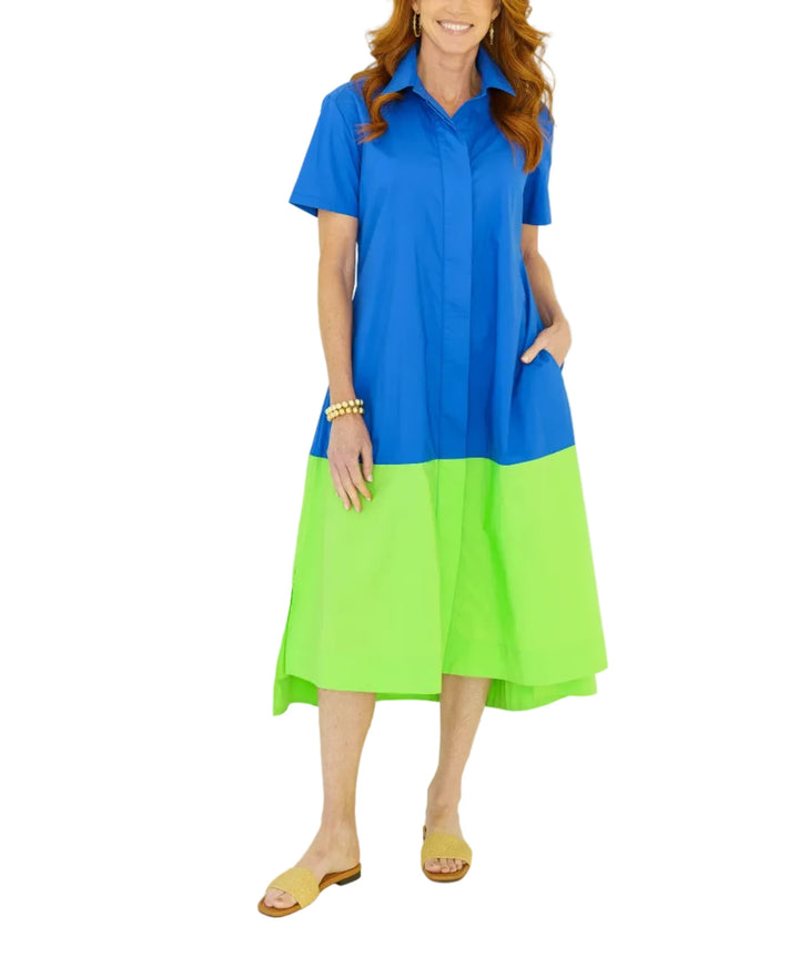 The Millie Dress is a fun and easy A-line shirt dress designed for effortless everyday style. Crafted in crisp cotton poplin, this flattering silhouette features a classic collar, short sleeves, and an easy fit that moves beautifully with you. Polished yet relaxed, it’s the perfect throw-on-and-go piece that keeps you looking chic without trying too hard. And of course, it has pockets.

Simple, timeless, and endlessly wearable, the Millie Dress is an everyday favorite you’ll reach for again and again.

Size