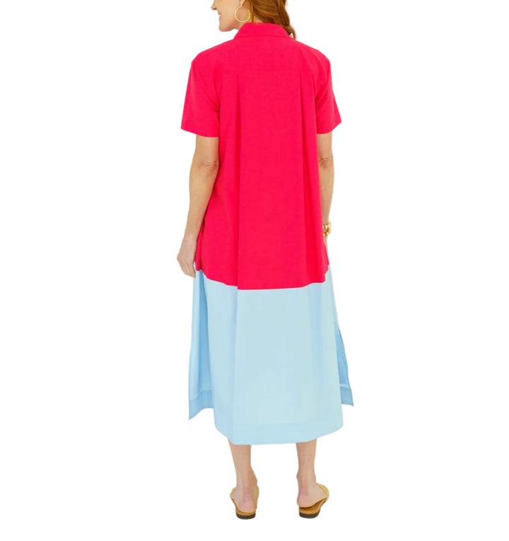 The Millie Dress is a fun and easy A-line shirt dress designed for effortless everyday style. Crafted in crisp cotton poplin, this flattering silhouette features a classic collar, short sleeves, and an easy fit that moves beautifully with you. Polished yet relaxed, it’s the perfect throw-on-and-go piece that keeps you looking chic without trying too hard. And of course, it has pockets.

Simple, timeless, and endlessly wearable, the Millie Dress is an everyday favorite you’ll reach for again and again.

Size