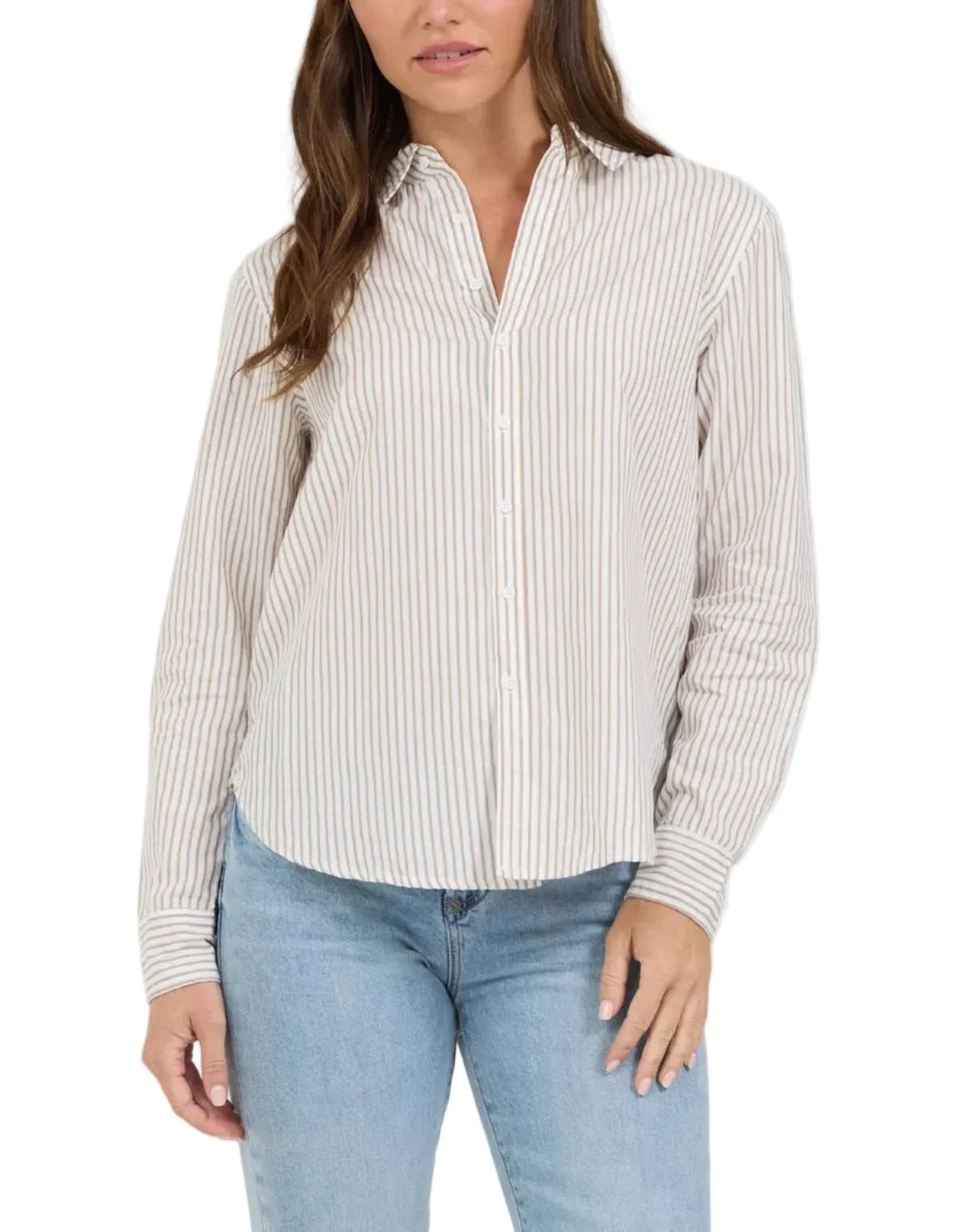 Lolita Striped Shirt by Dear John - Pickering Boxwood