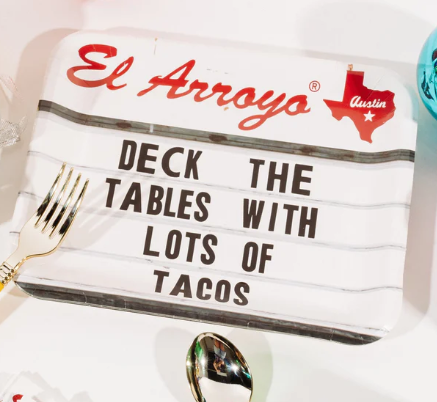 Deck the Tables Party Plates by El Arroya