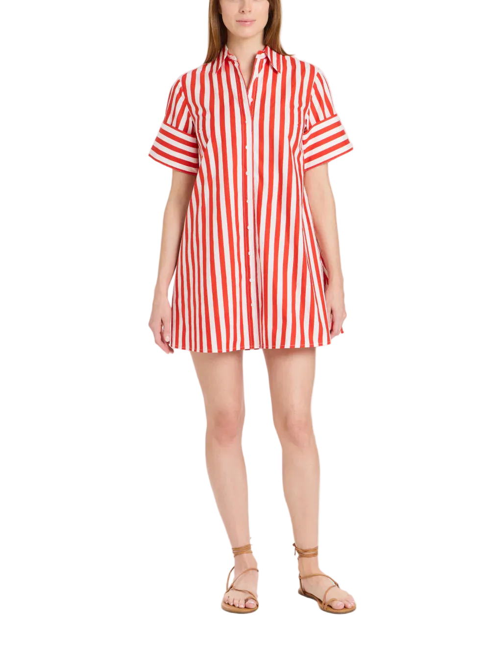 
The Dock Dress is a short-sleeved, button-down shirt dress with a relaxed, A-line silhouette. The structured collar and full-length button placket give it a classic, tailored feel, while the loose fit adds an effortless, easygoing charm. Pair back to your favorite sandals or jellies! 

Collar neckline
Mini
Full button front
Pockets
100% cotton poplin