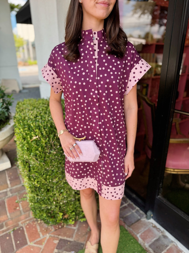 Celeste Polka Dot Mini Dress