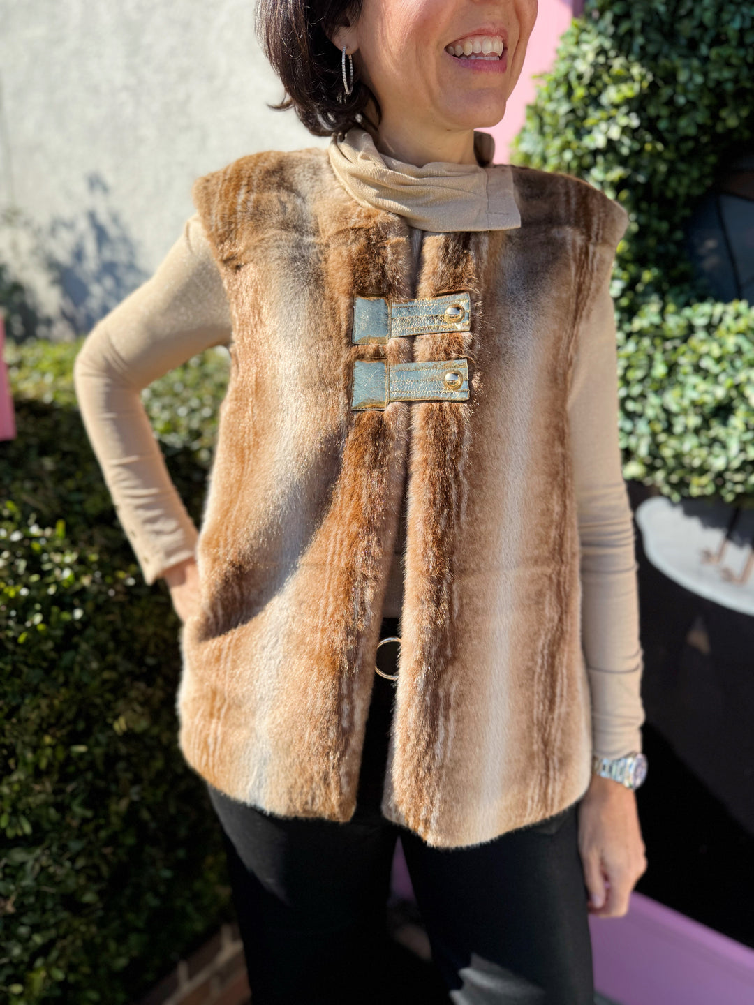 Roxy Fur Vest by Emily McCarthy