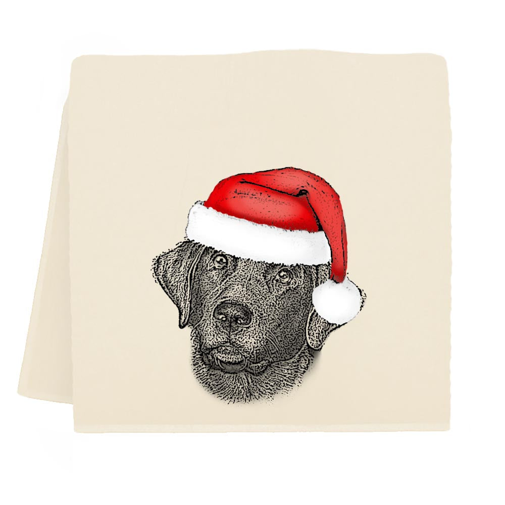 Pet Santa Hat Tea Towel