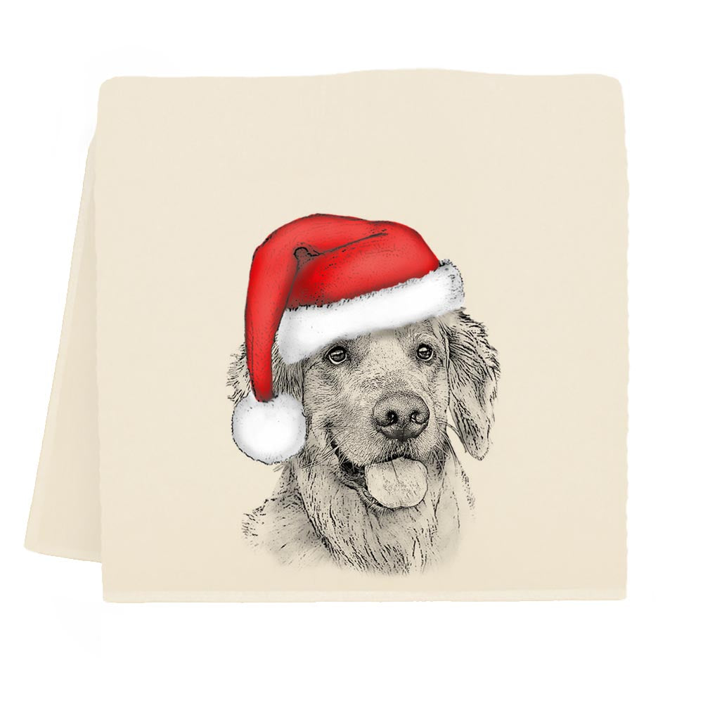 Pet Santa Hat Tea Towel