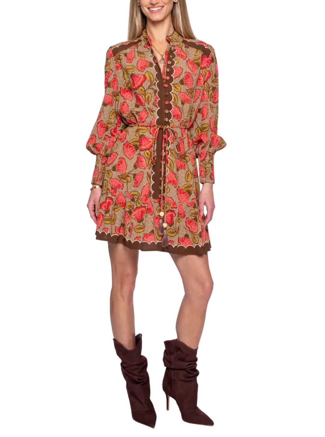 Brunn Dress in Fan Toss by Elizabeth James the Label