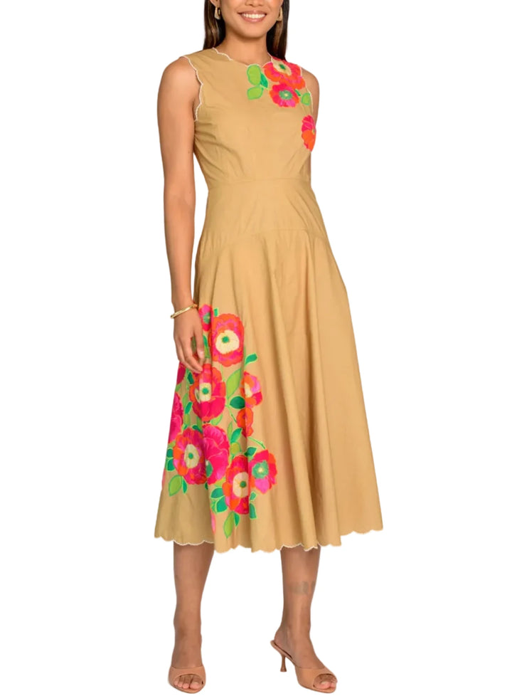 With her jewel neckline, fitted bodice, and A-line midi length skirt, our ladylike Claire dress is the timeless, go-anywhere silhouette that every wardrobe needs.

 

Shown in Poppy Patch Iced Coffee

 

Product Details

Cotton poplin
A-line silhouette
Round neckline
Back zipper closure
Structured bodice
U-shaped drop waist seam
Fully lined
Embroidery trim accents
