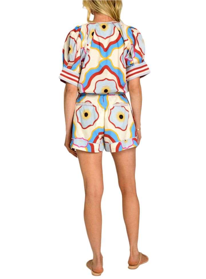 Gemma and Babe Short Set in Trellis by Elizabeth James the Label