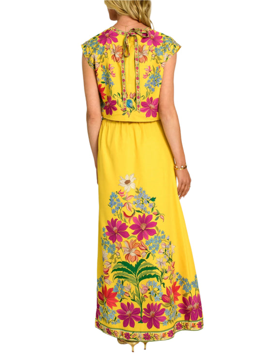 Jackie Top in Tapestry Yellow by Elizabeth James the Label