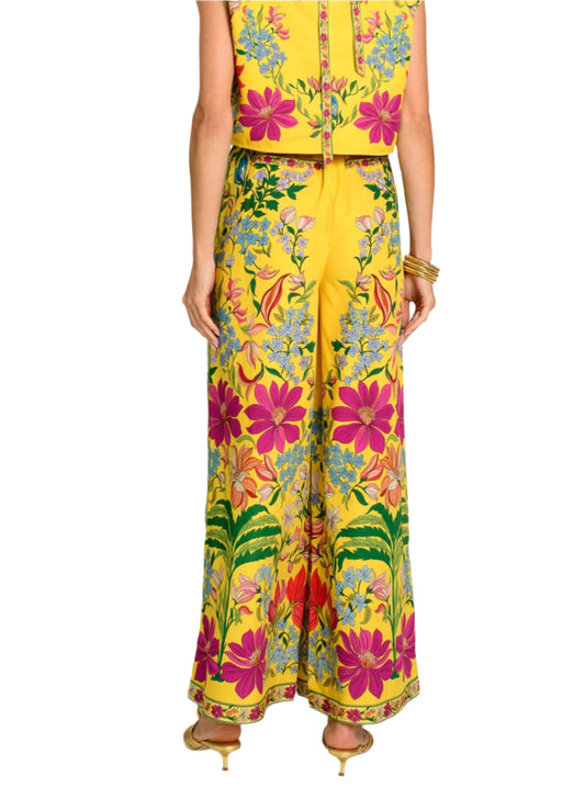 Presley Pant in Tapestry Yellow by Elizabeth James the Label