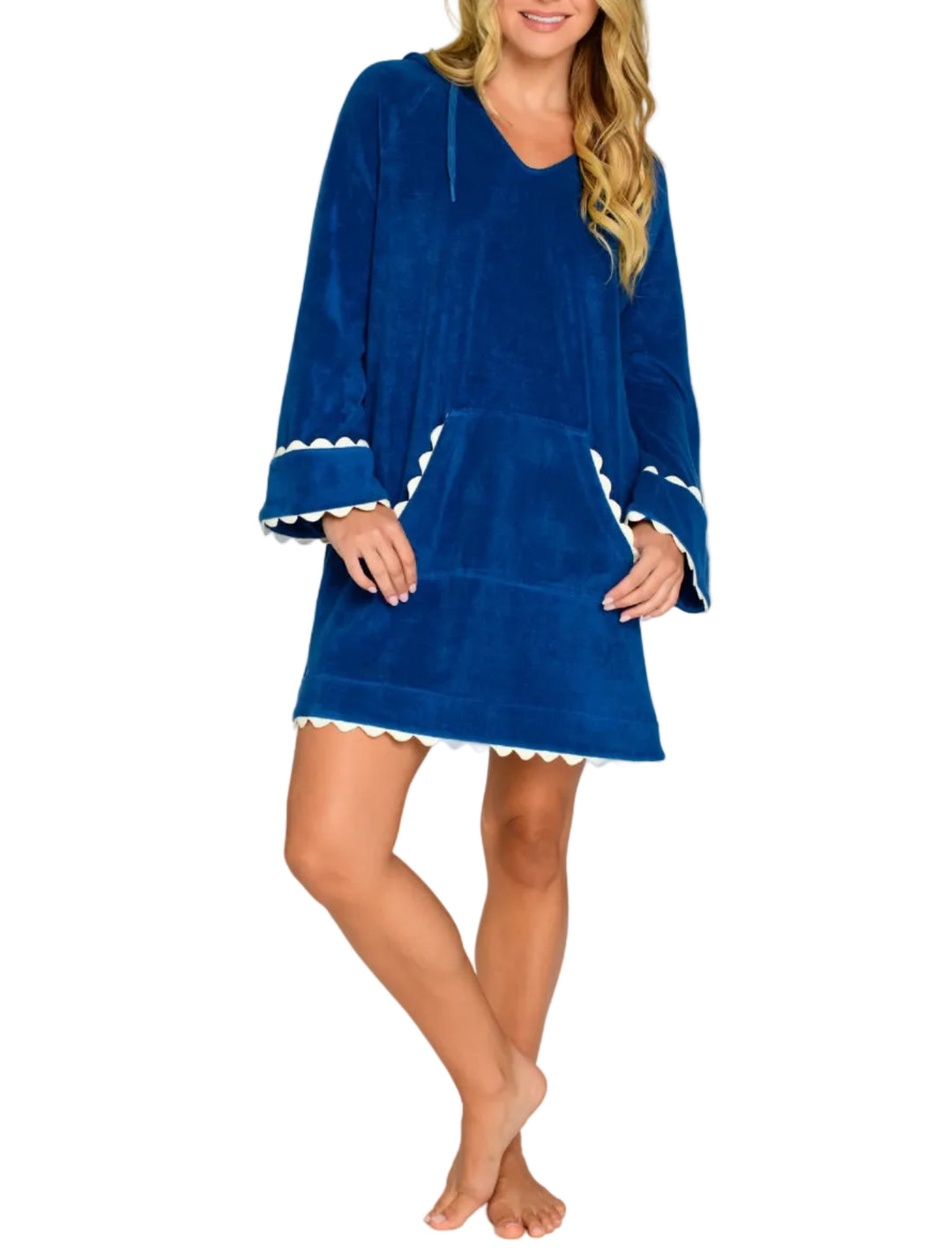 Laguna Caftan in Navy Peony