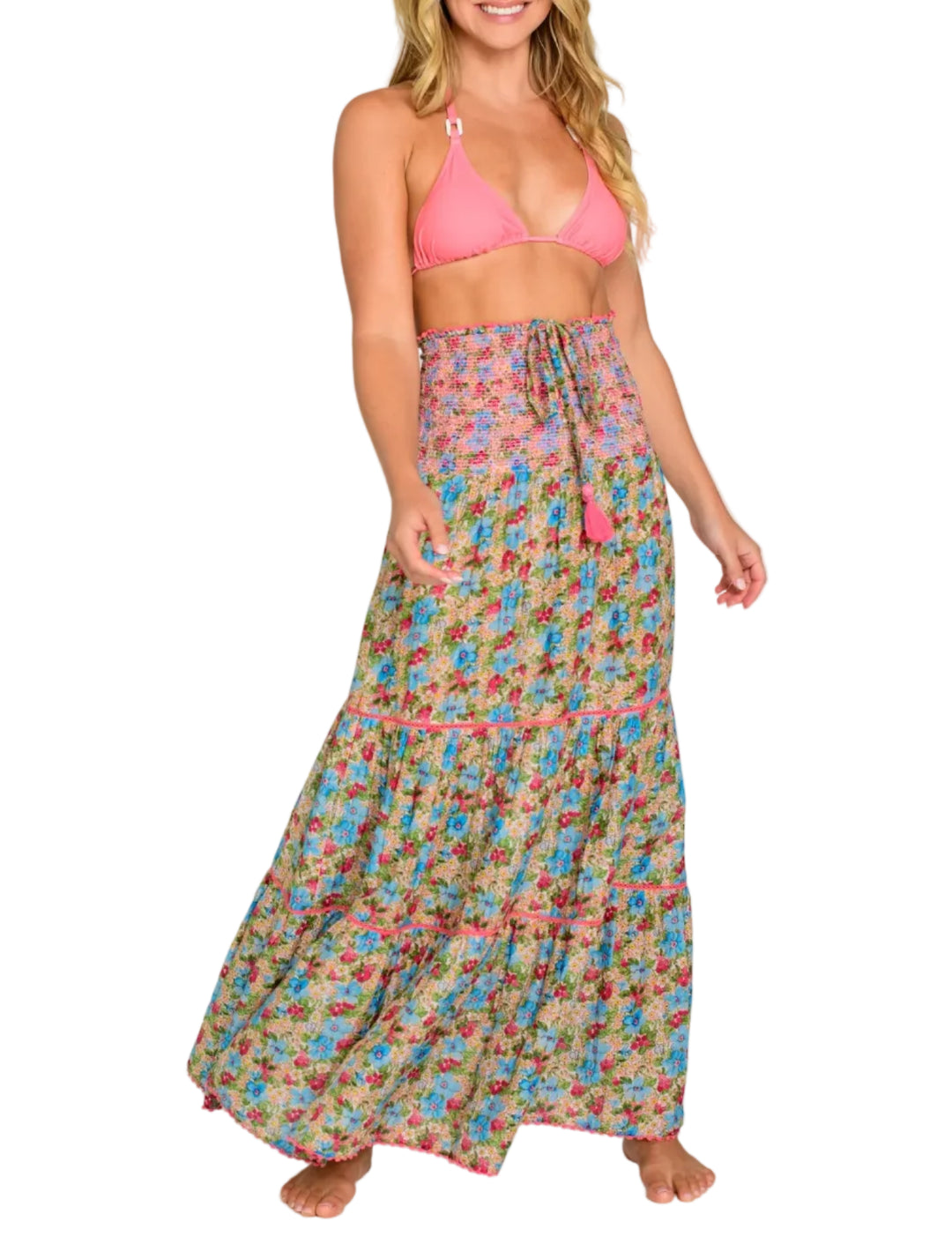 Cleo Convertible Dress in Cottage Garden by Elizabeth James - Pickering Boxwood