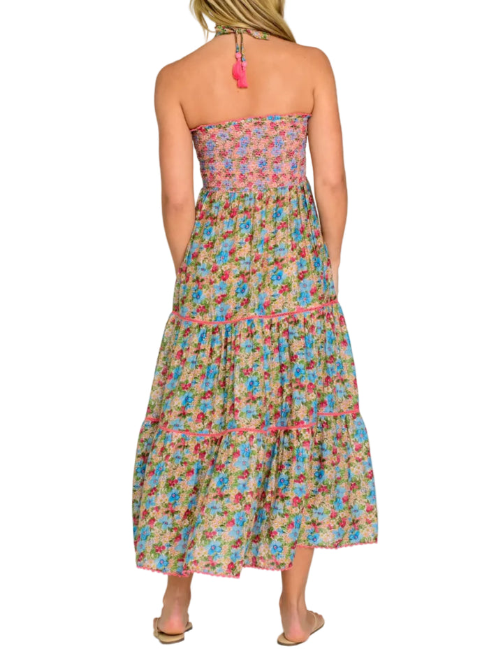 Cleo Convertible Dress in Cottage Garden by Elizabeth James - Pickering Boxwood