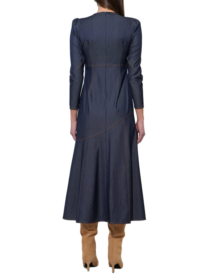 Jayne Denim Midi Dress